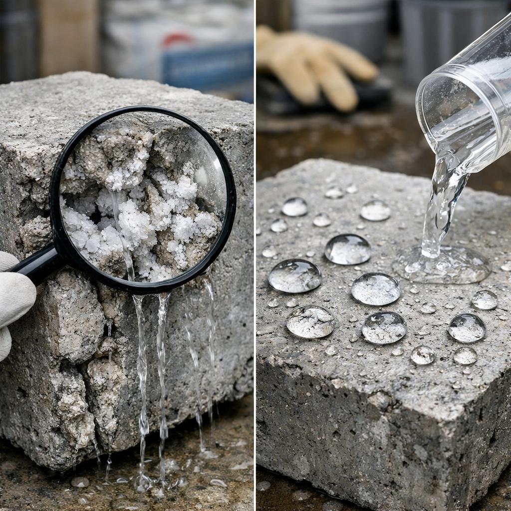 Кристаллообразующие и гидрофобные решения